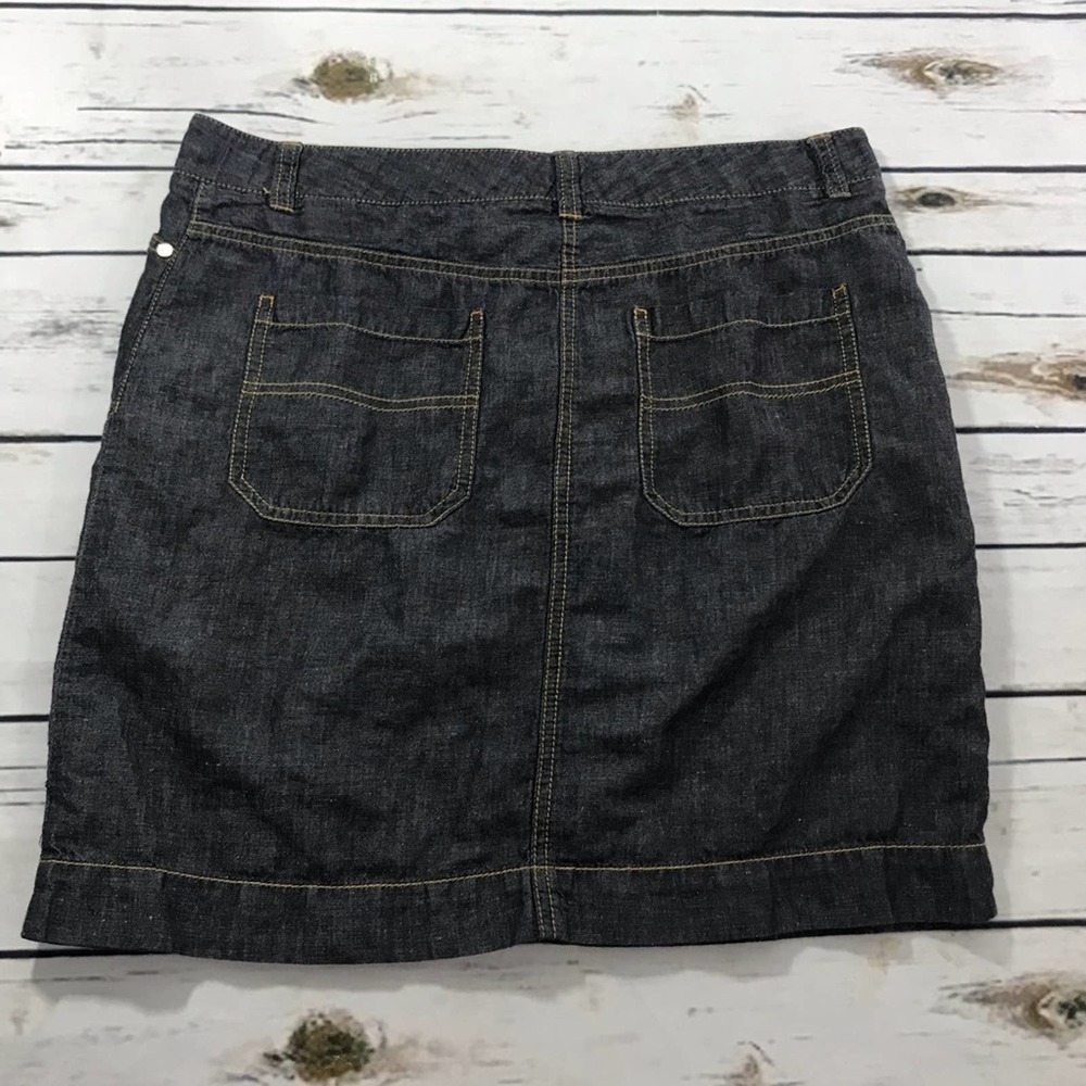 Nautica linen blend skirt size 8 - Picture 2 of 5